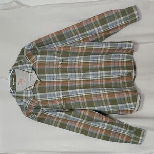 Lucky Brand Classic Fit Western Plaid Pearl Snap Button Down Shirt Size XXL